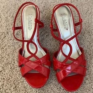 Red Strappy Heels